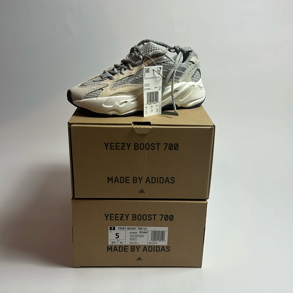 Yeezy boosts 700 V2 NEW IN BOX WITH TAG - men’s size 5 = women’s 6.5